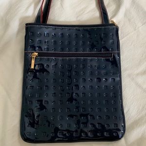 Blue Patent Leather Arcadia Crossbody